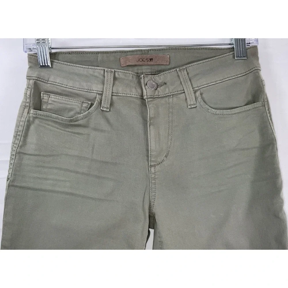NWT Joe's Jeans Flawless The Icon Mid Rise Skinny Ankle Jeans Olive 27